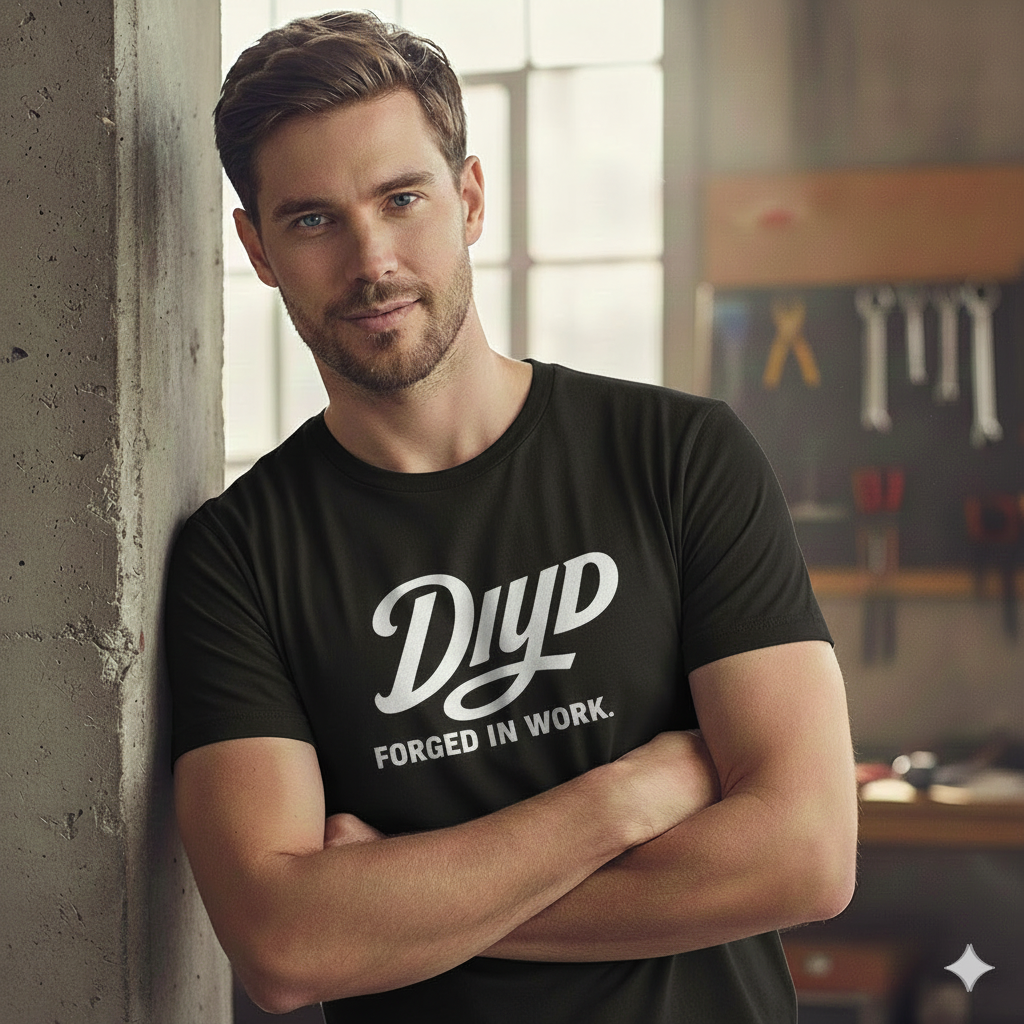 Do It Yourself Dad t-shirt by DIYD  DIYD men’s workwear t-shirt black