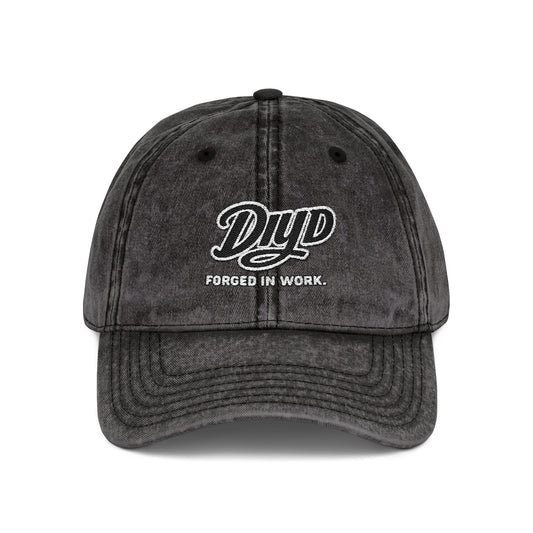 Black Vintage DIYD Cap — Rugged Everyday wear