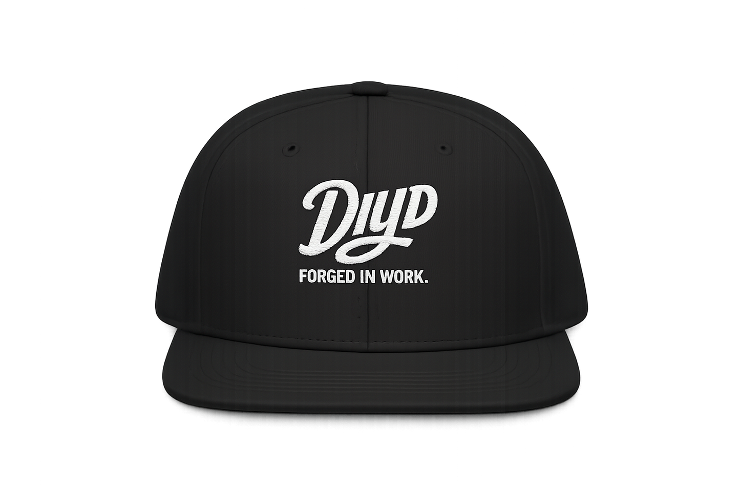 Embroidered 'Dad' Script Snapback Hat – Classic Black Baseball Cap