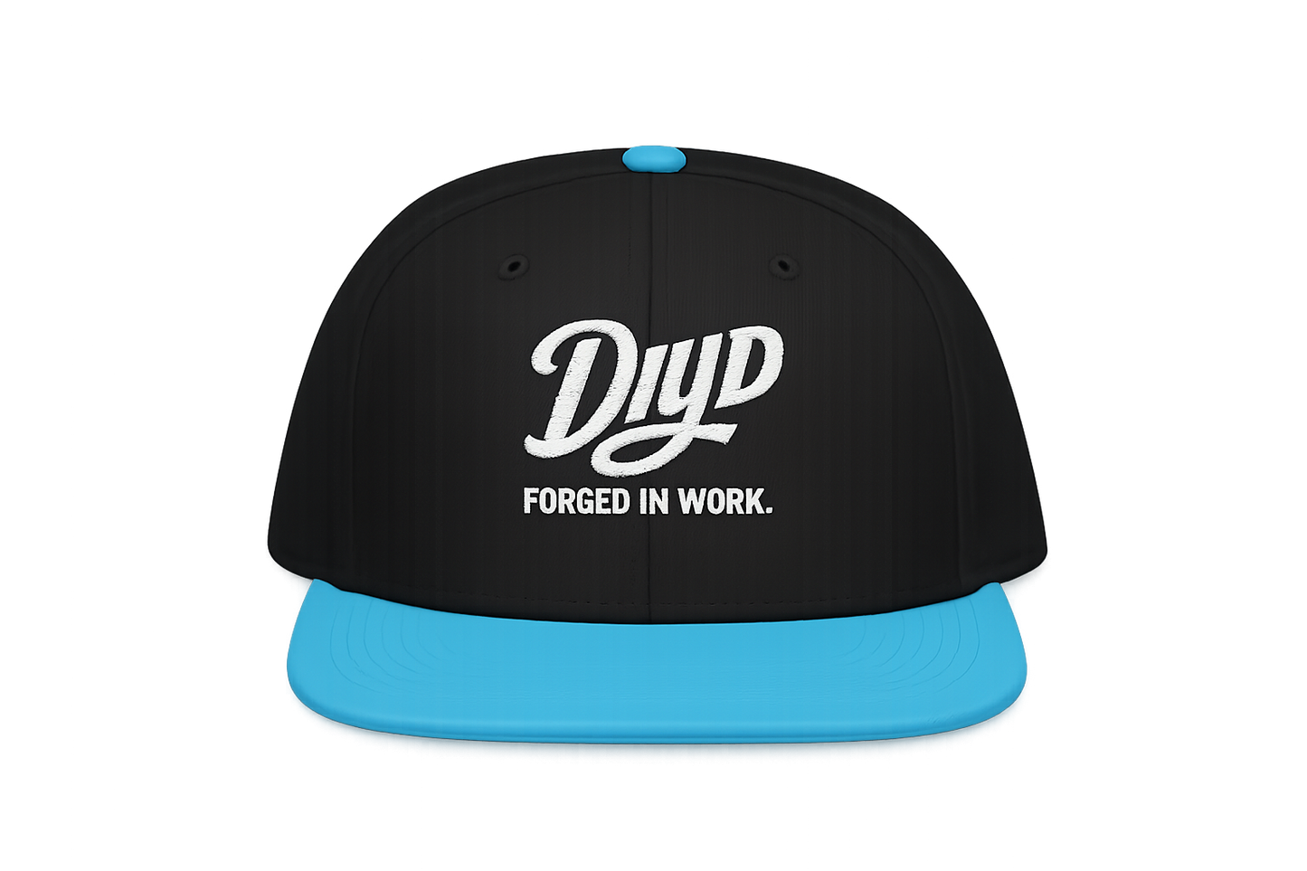 Black And Aqua -DIYD  S/B Hat — Built for the Casual Dad