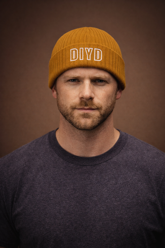 Mustard  Ribbed Knit Beanie — DIYD Rugged Everyday Wear