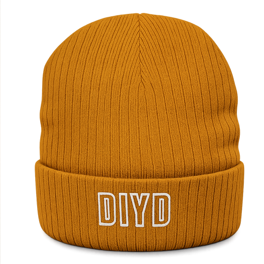 Mustard  Ribbed Knit Beanie — DIYD Rugged Everyday Wear