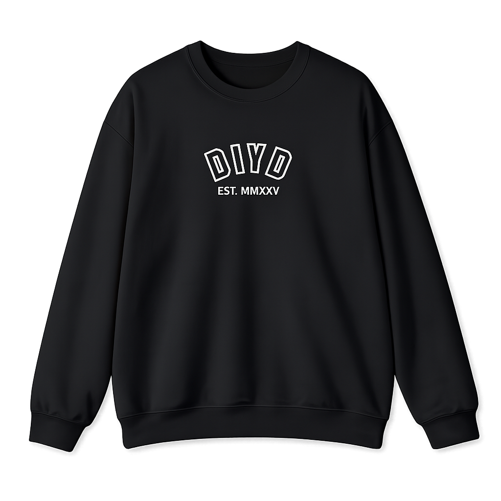 Black  Crewneck Sweatshirt – DIYD