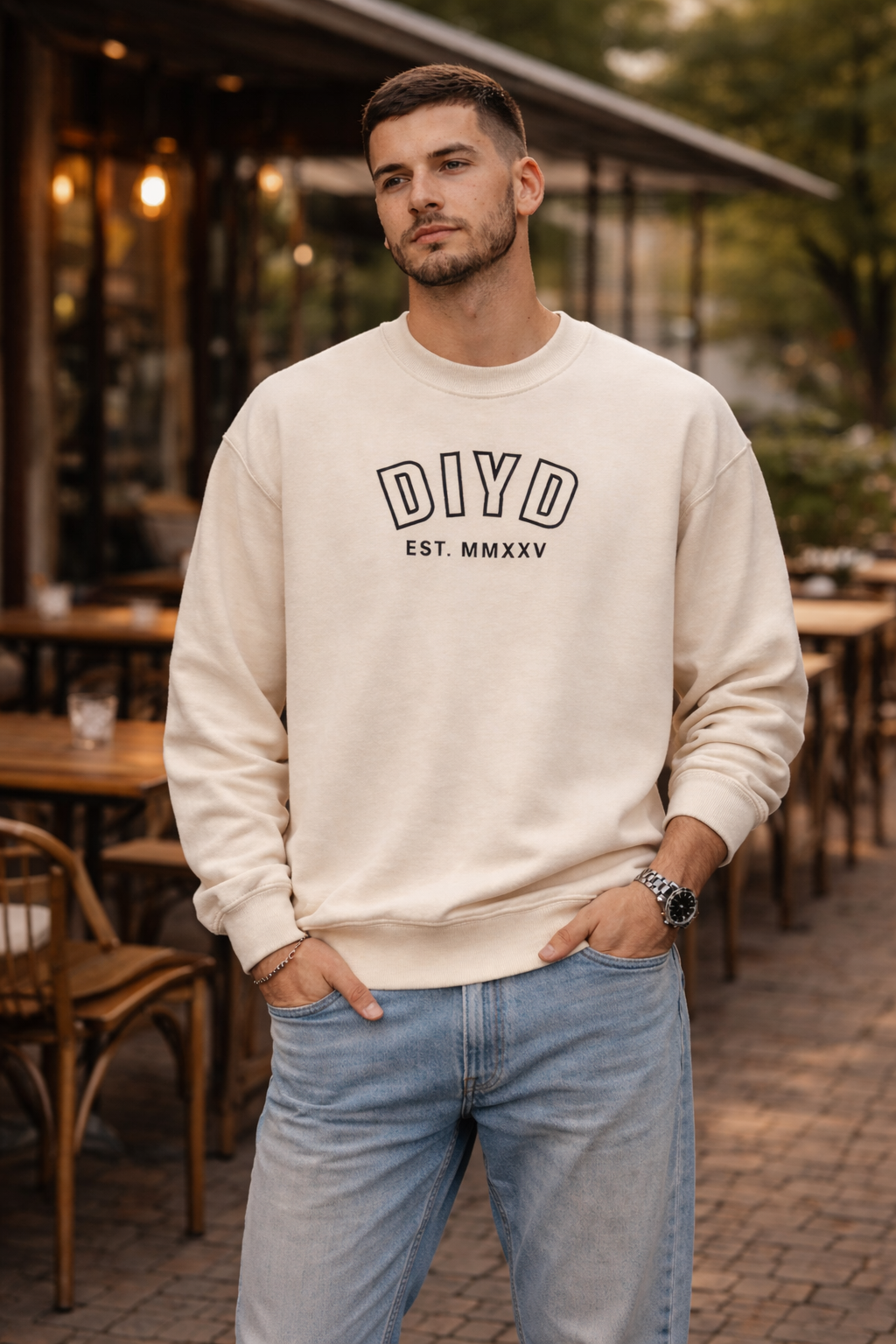 Sand Crewneck Sweatshirt —  DIYD