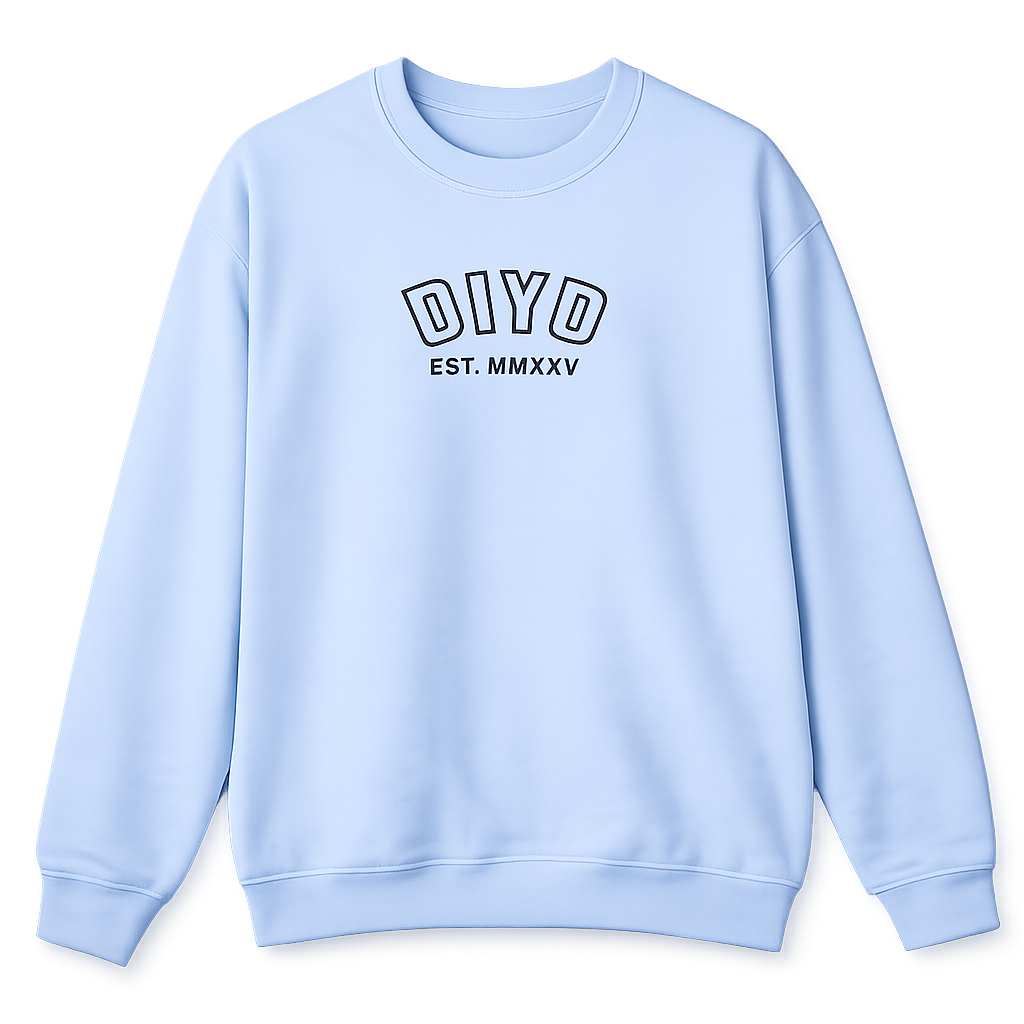 Light Blue Crewneck Sweatshirt — DIYD