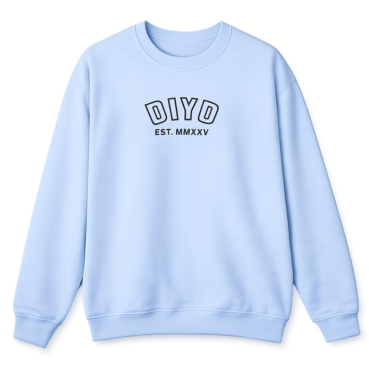 Light Blue Crewneck Sweatshirt — DIYD