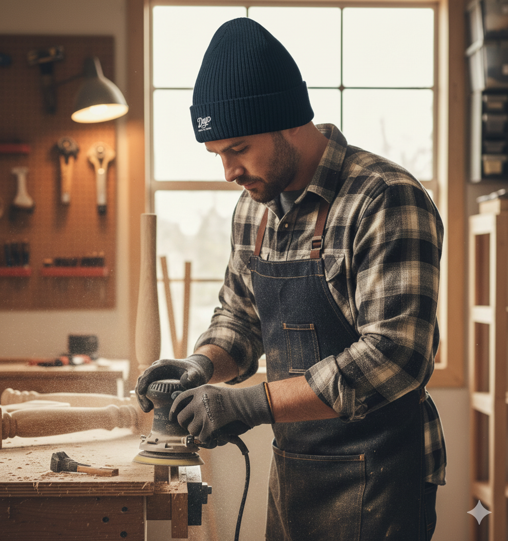 Navy Blue - DIYD - Male working 